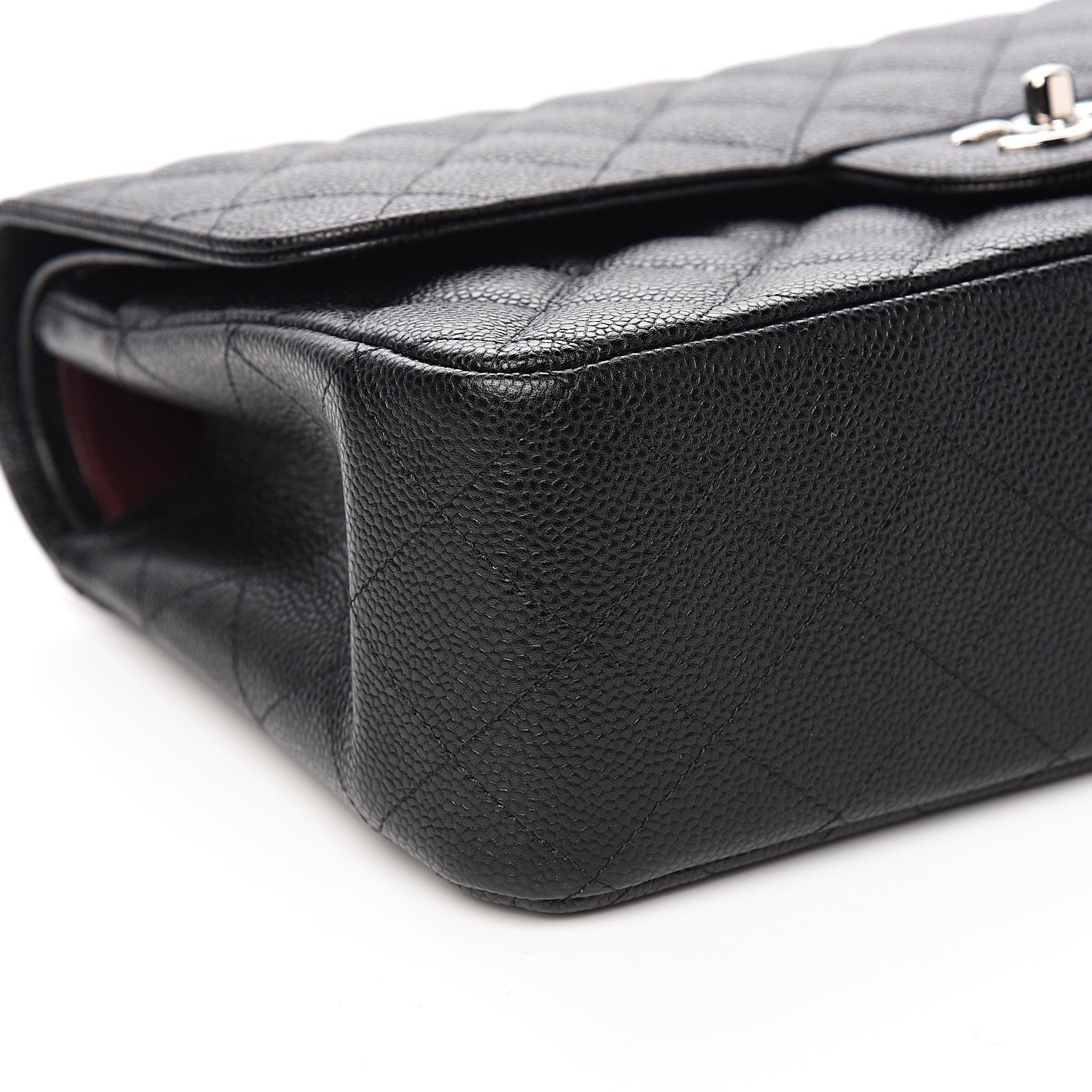 Chanel Caviar Quilted Jumbo Double Flap Black 7 of 9