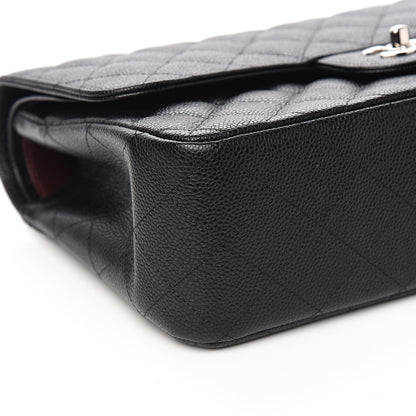 Chanel Caviar Quilted Jumbo Double Flap Black 7 of 9