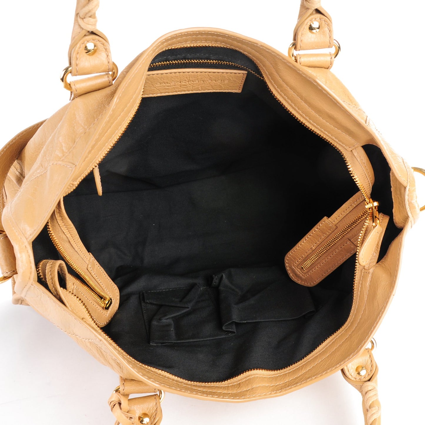 Agneau Giant 12 Gold Hardware City Beige Nougatine