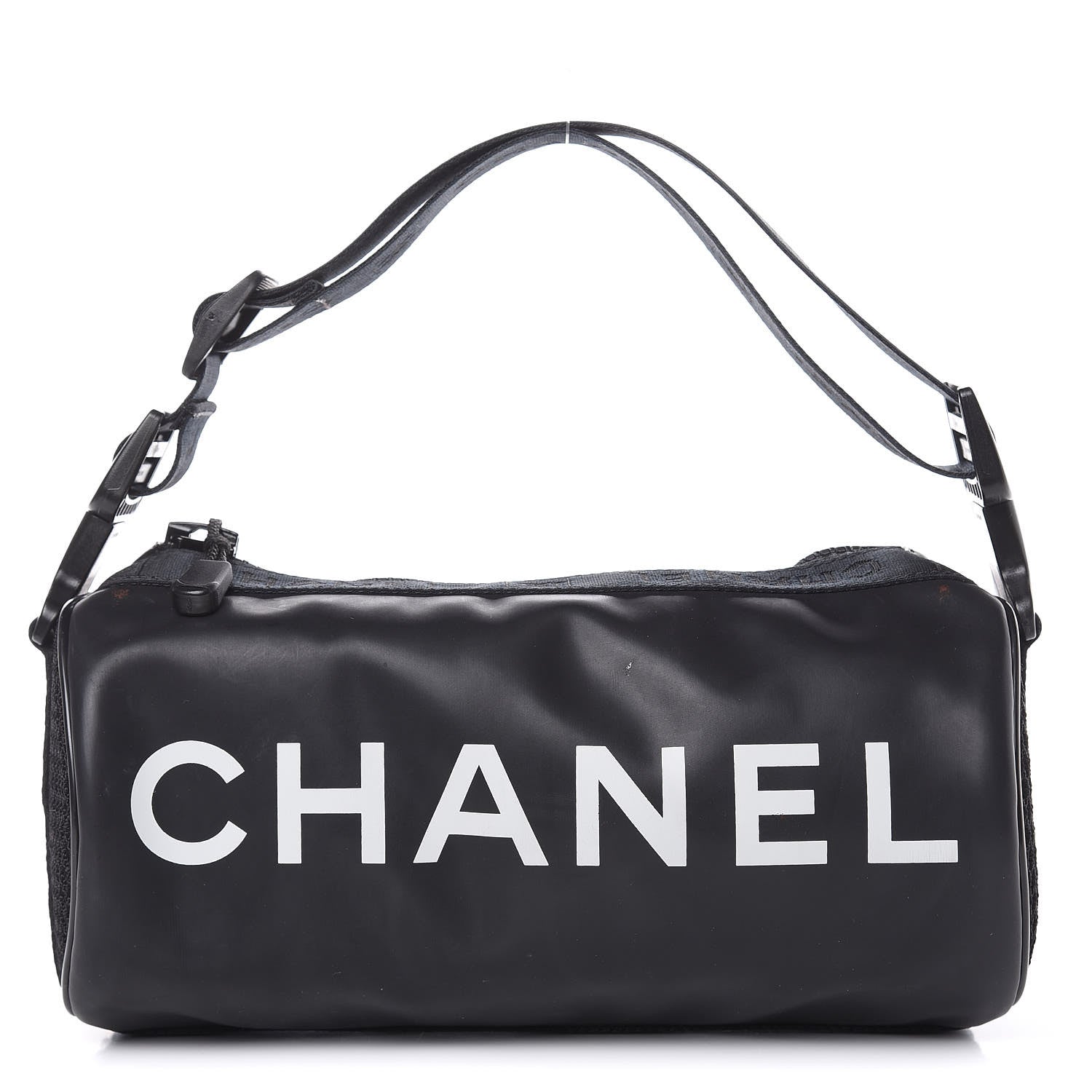 Chanel Rubber Nylon Mesh Small Sport Duffle Black 1 of 13