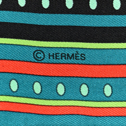 Hermes Silk Sequences Twilly Scarf Canard 3 of 4