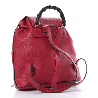 Gucci Cellarius Calfskin Medium Bamboo Backpack Petunia 3 of 10