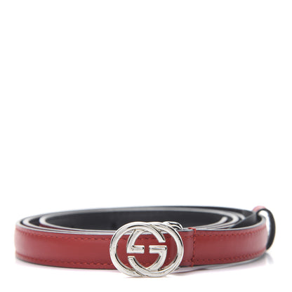 Gucci Moon Calfskin Nickel Interlocking G 20mm Belt 90 36 Tabasco 1 of 7