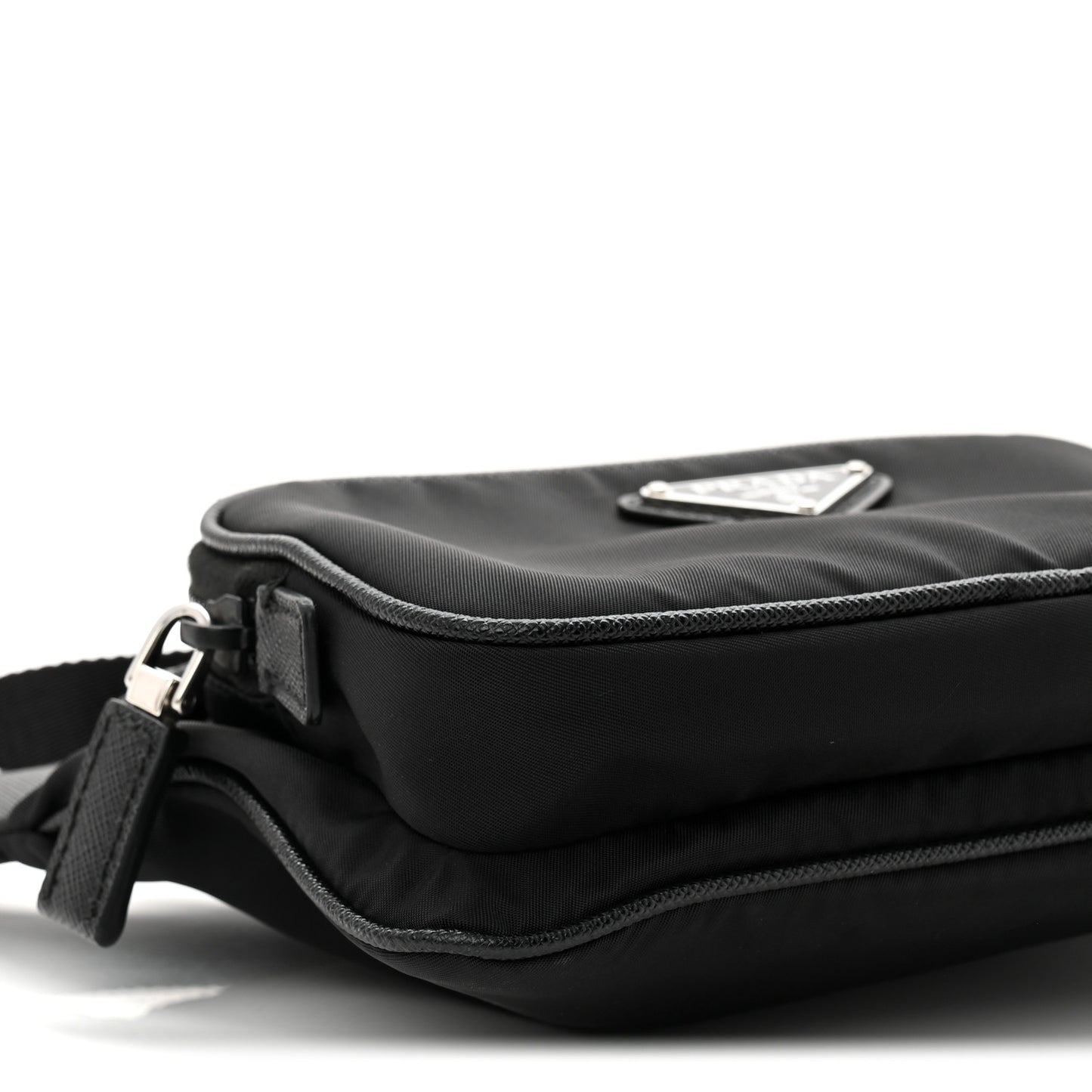 Re-Nylon Saffiano Belt Bag Black