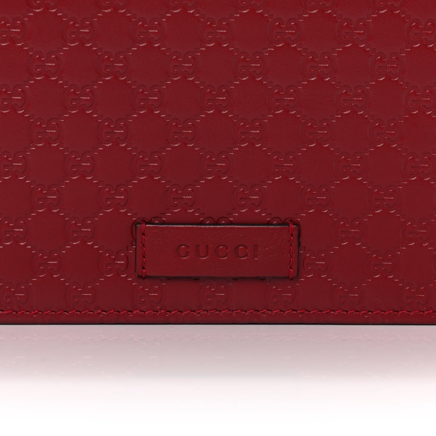 Microguccissima Crossbody Wallet Red