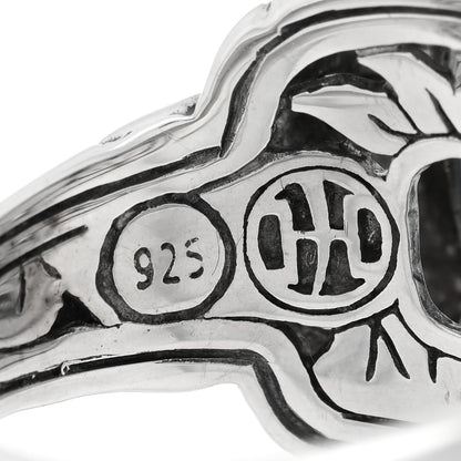 John Hardy Sterling Silver Blue Topaz Batu Kali Square Ring 54 7 4 of 4