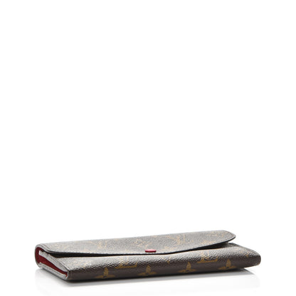 Louis Vuitton Monogram Emilie Wallet Red 4 of 12