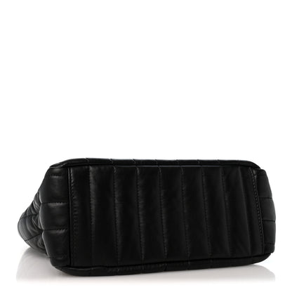 Balenciaga Crushed Calfskin Quilted Small Monaco Shoulder Bag Black 4 of 10