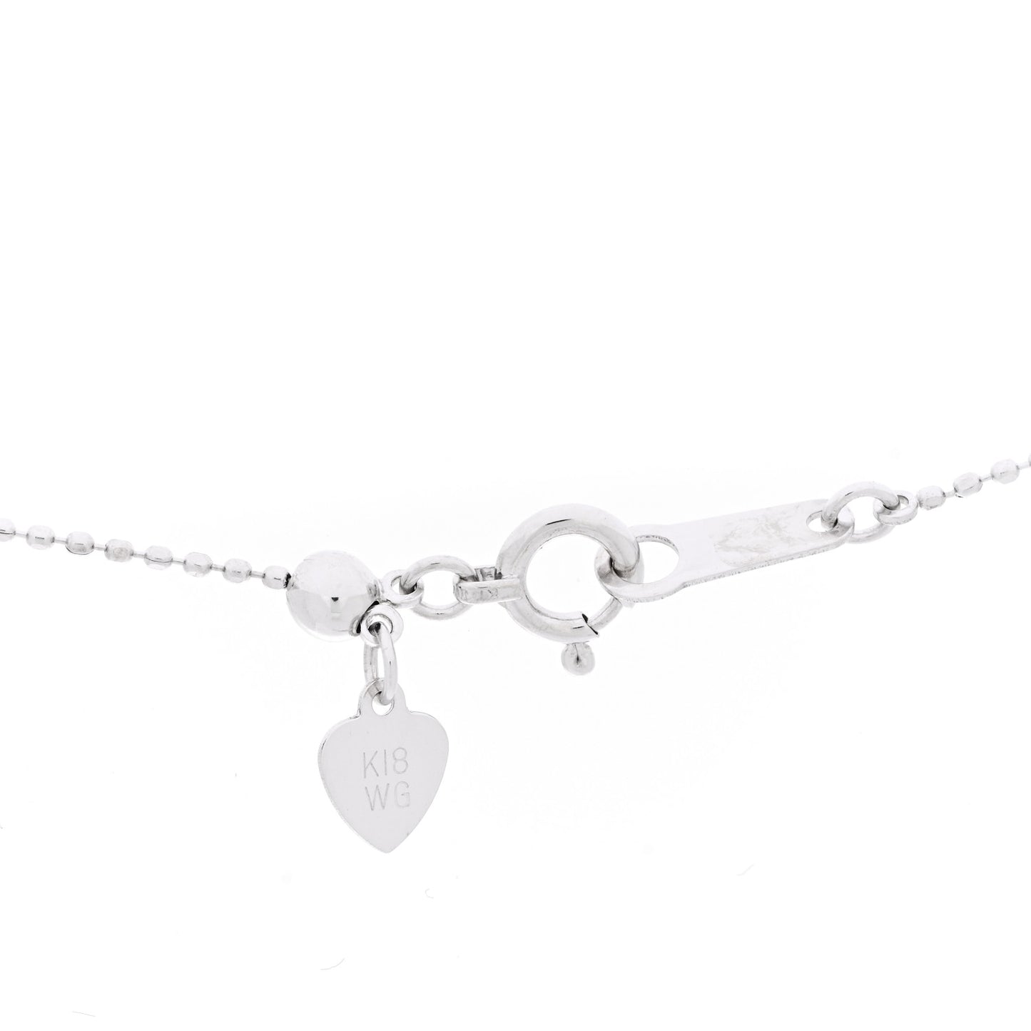 PARKER & WEST BY FASHIONPHILE 18K White Gold Diamond .78ctw Halo Pendant Necklace