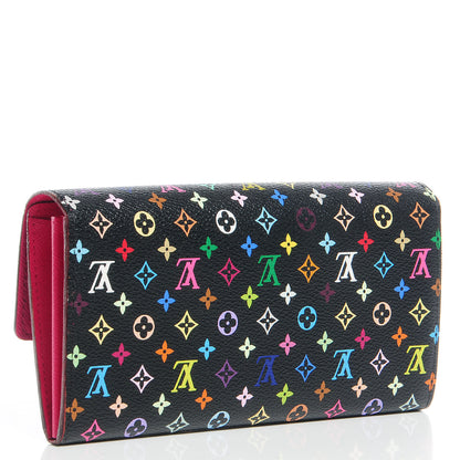 Louis Vuitton Monogram Multicolor Sarah Wallet Black Grenade 3 of 8