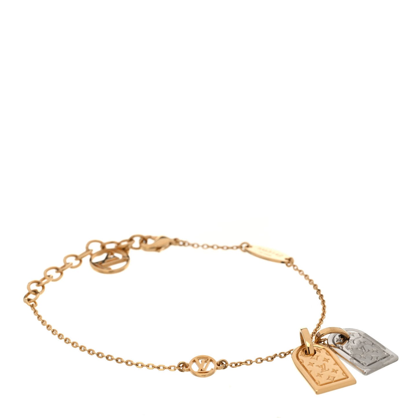 Brass Nanogram Bracelet Silver Gold