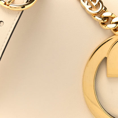 Gucci Roxy Calfskin Blondie Chain Shoulder Flap Bag Mystic White 8 of 12