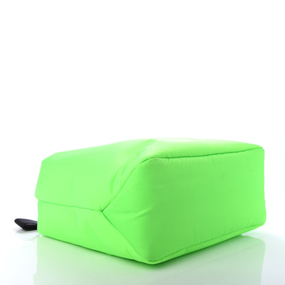 Prada Tessuto Nylon Soft Padded Medium Shopping Tote Verde Fluo 4 of 9
