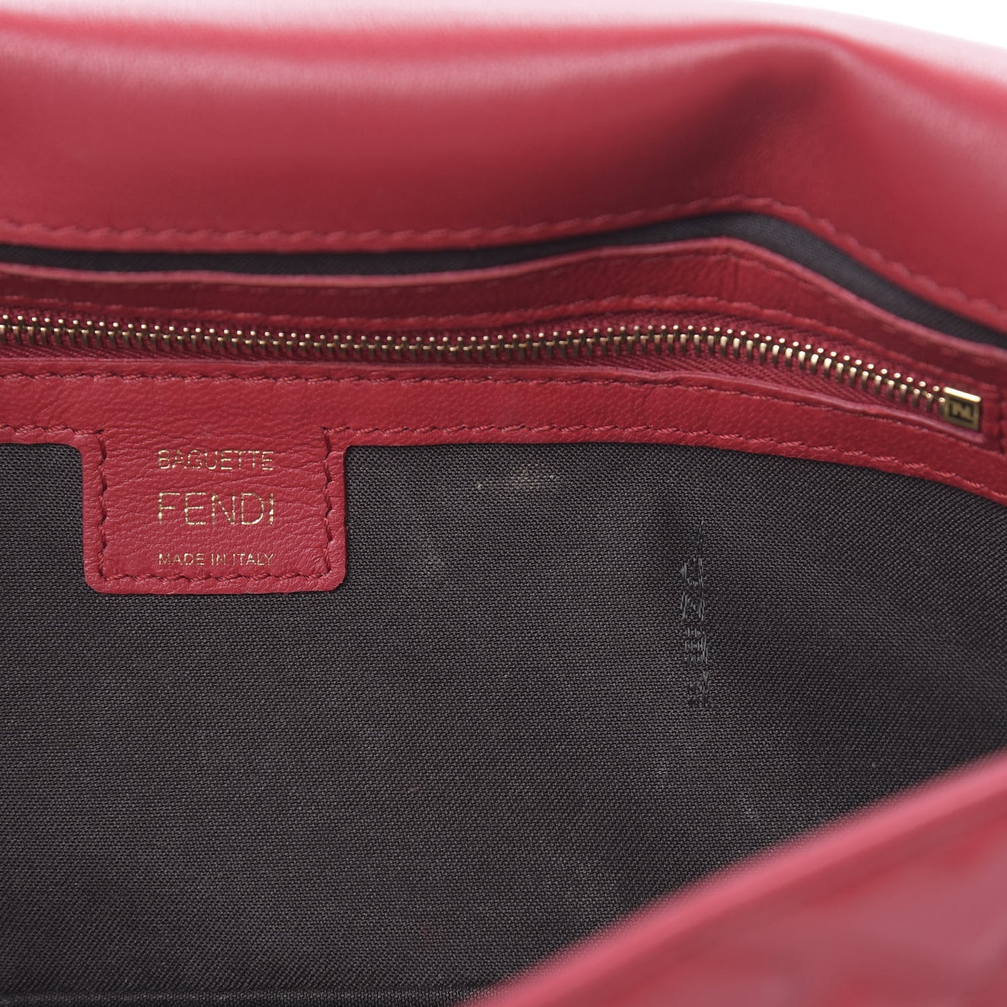 Nappa FF 1974 Embossed Baguette Fragola