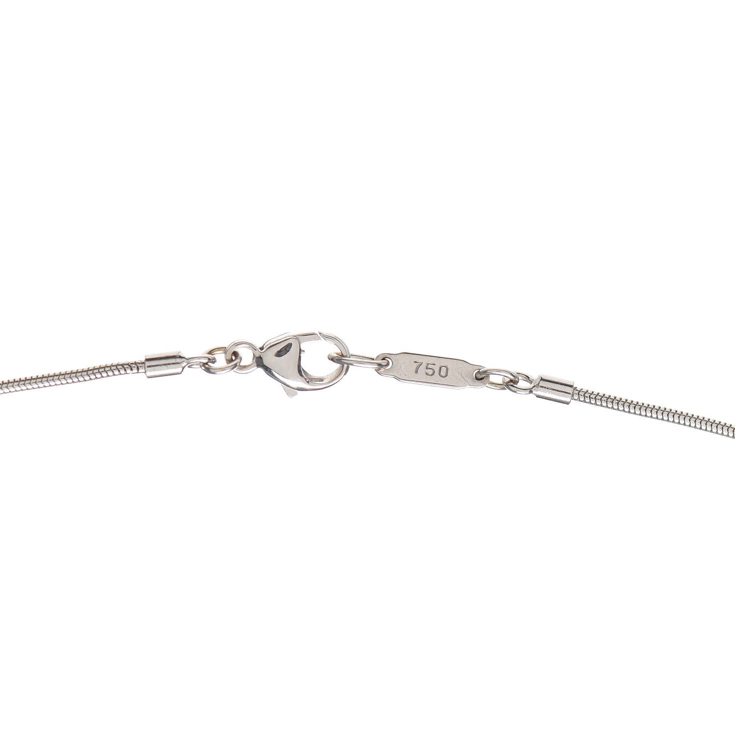 Tiffany 18K White Gold Diamond Atlas Bar Drop Pendant Necklace 4 of 6