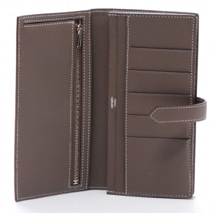 Hermes Epsom Leather Bearn Wallet Etoupe 6 of 8