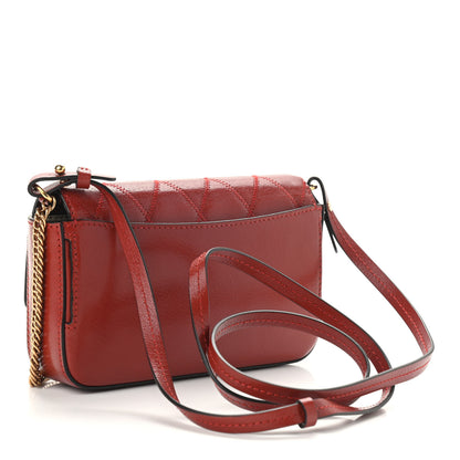 Givenchy Goatskin Quilted GV3 Mini Pocket Convertible Bag Vermillon 3 of 8
