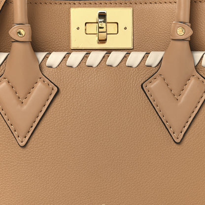 Louis Vuitton Calfskin Mahina Braided On My Side PM Arizona Brown 7 of 12