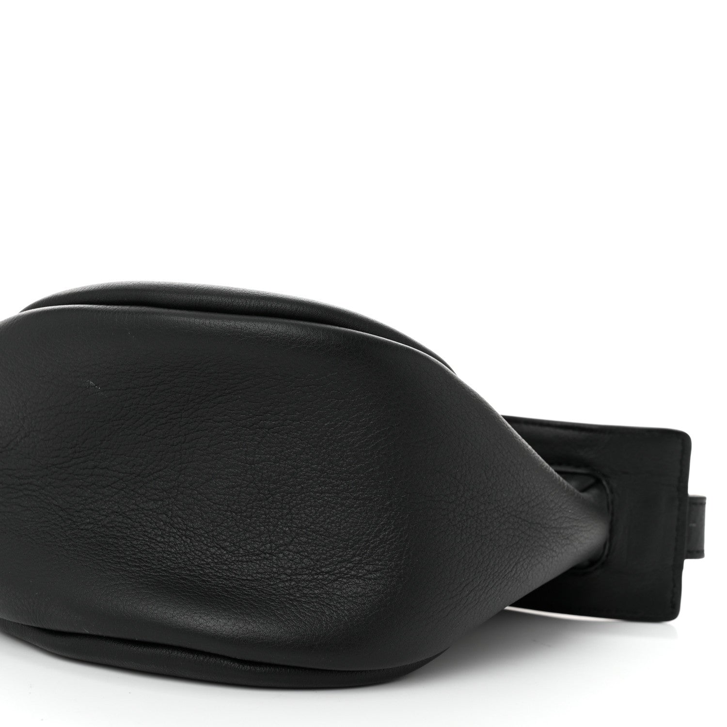 The Row Grained Calfskin Small Slouchy Banana Bag Black 9 of 9