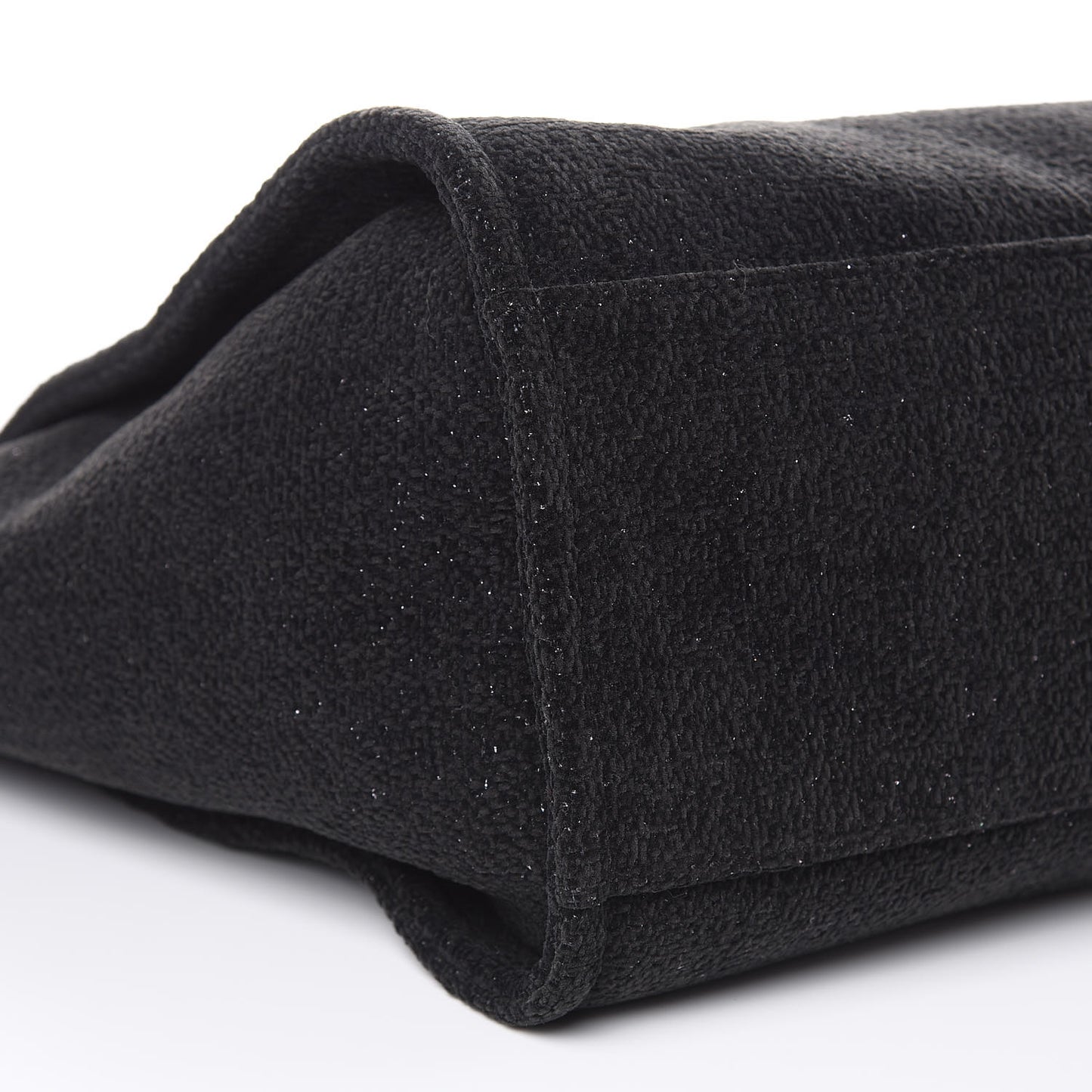 Lurex Boucle Medium Deauville Tote Black