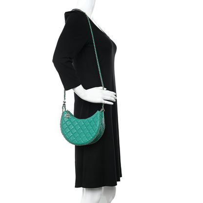 Chanel Lambskin Quilted Small Hobo Bag Green 2 of 11