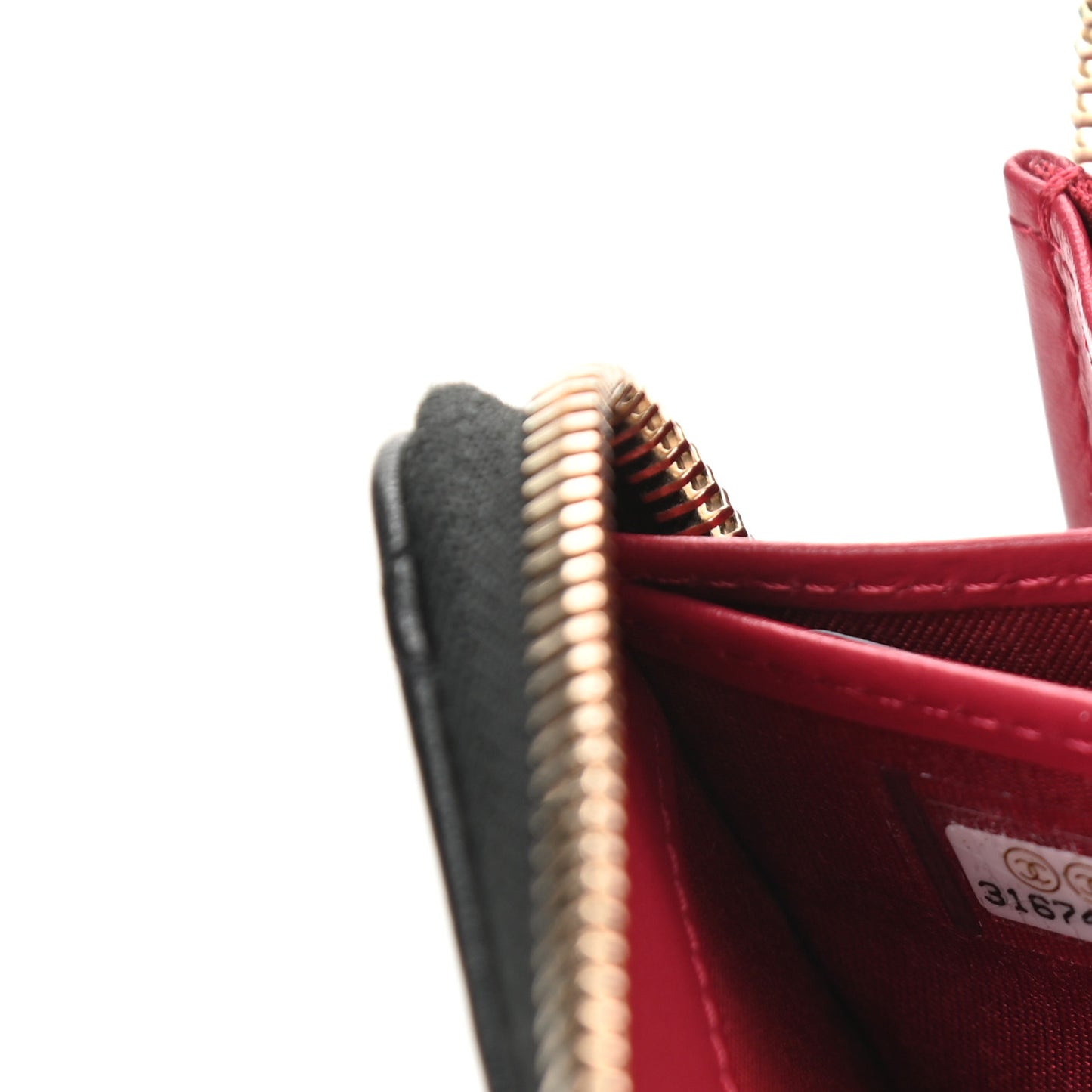 Lambskin Quilted 19 Zipped Wallet Black