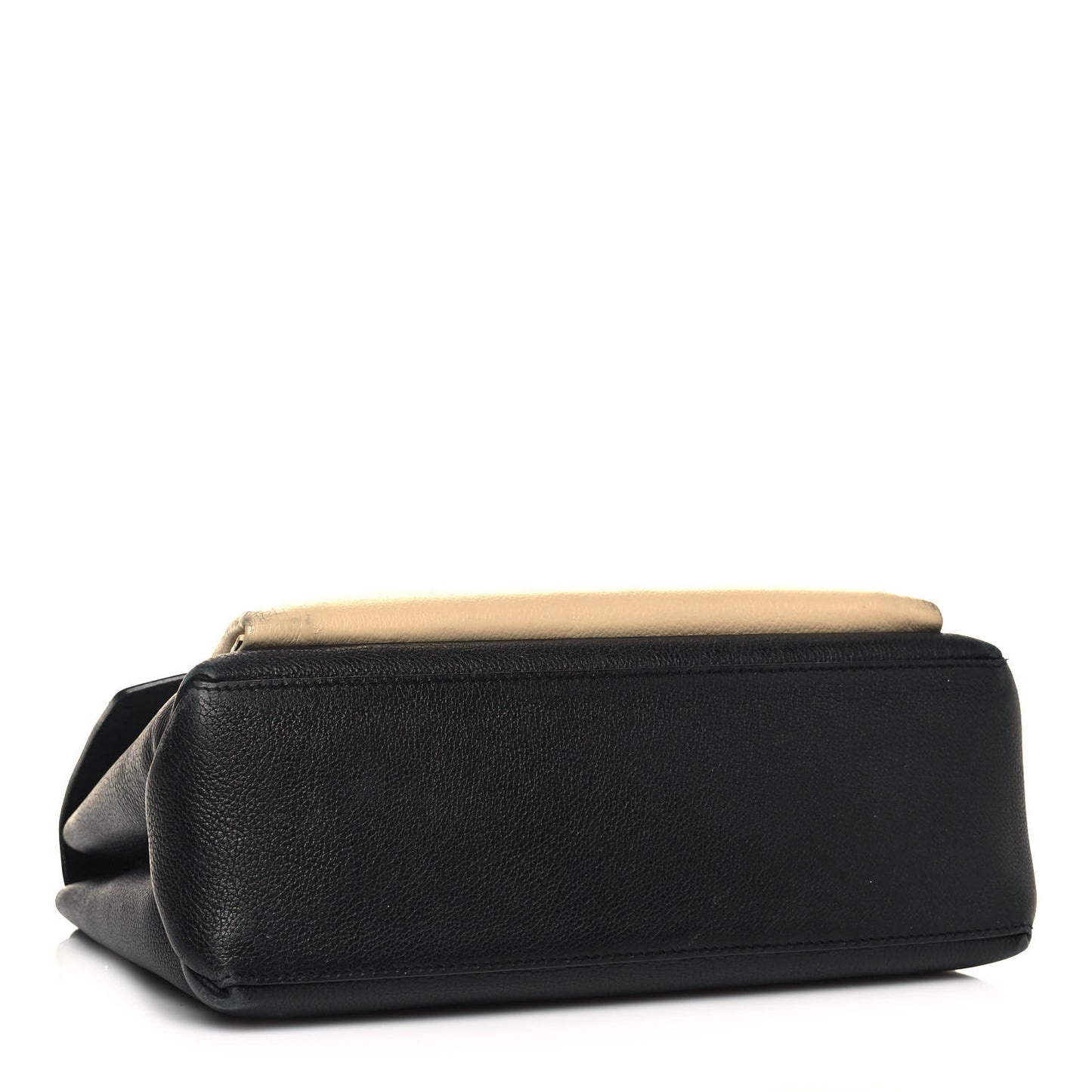 Soft Calfskin My Lockme Top Handle Vanille Black