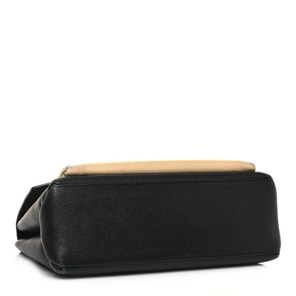 Louis Vuitton Soft Calfskin My Lockme Top Handle Vanille Black 4 of 22