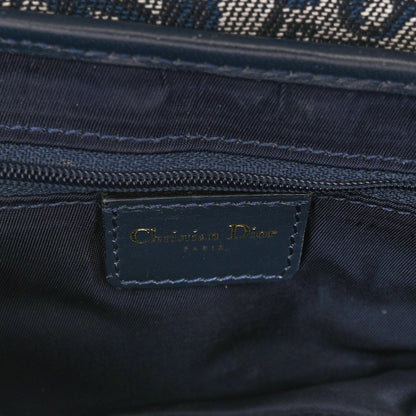 Christian Dior Monogram Saddle Bag Blue 5 of 9