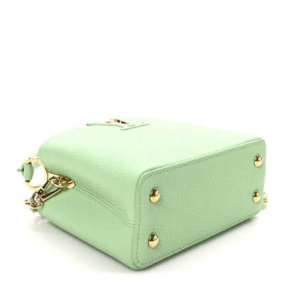 Louis Vuitton Taurillon Mini Capucines Vert Pomme 4 of 9