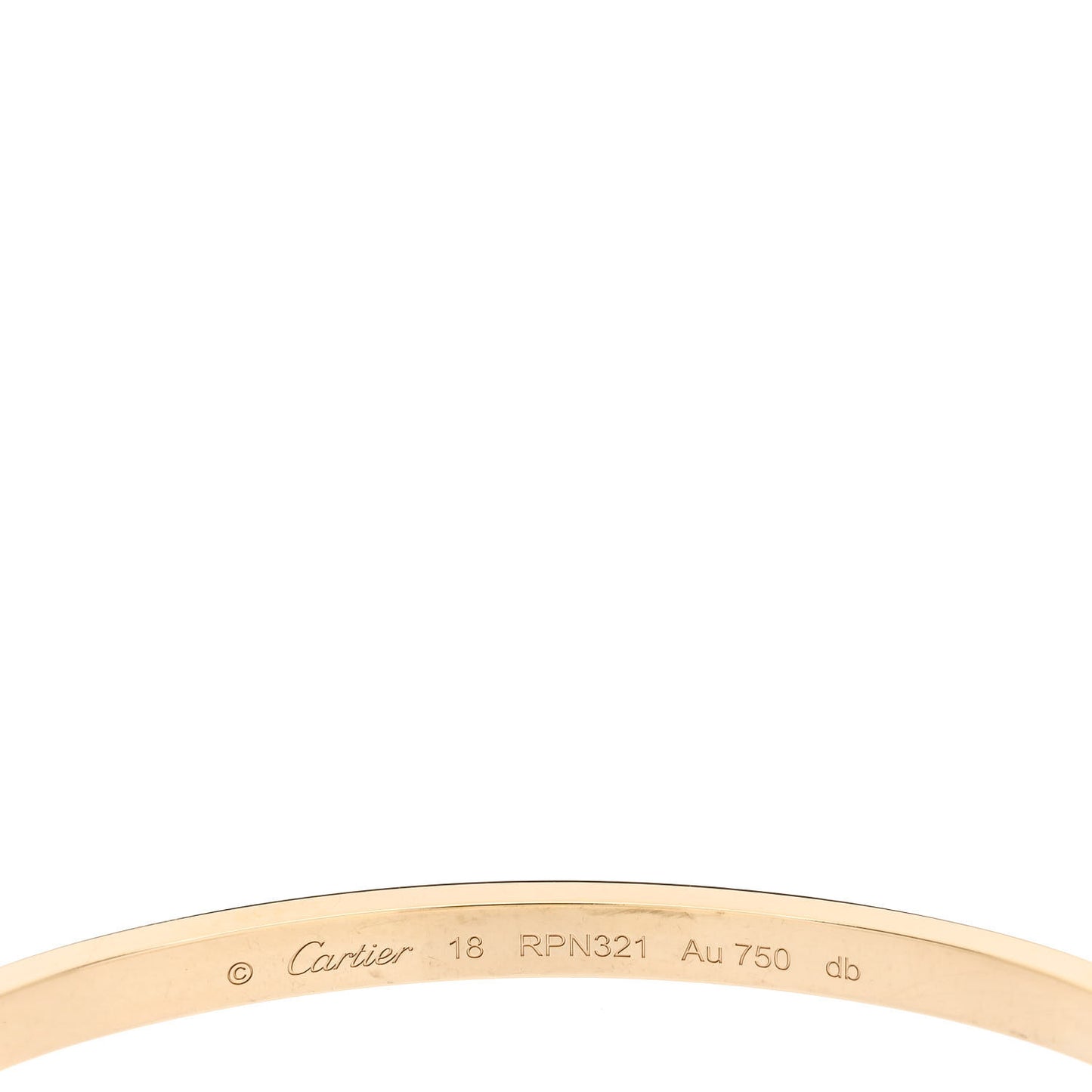 18K Yellow Gold Small LOVE Bracelet 18
