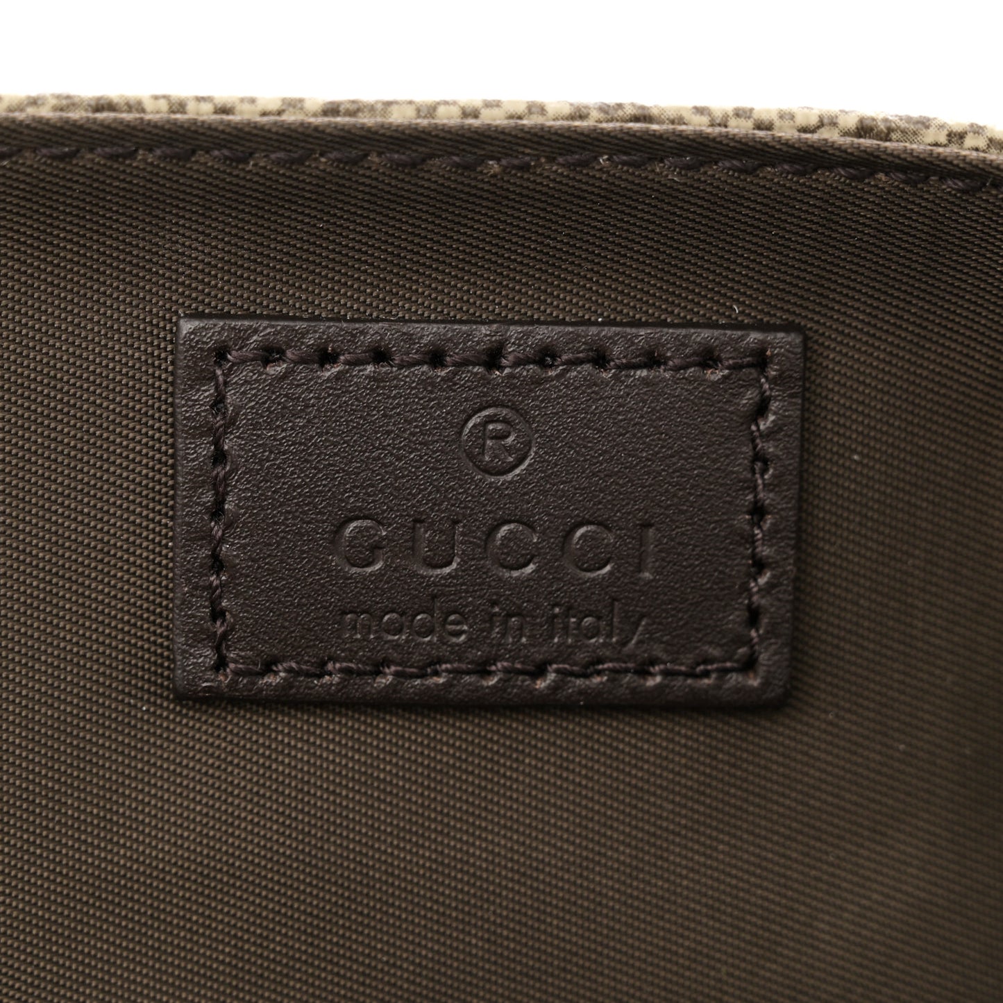 GG Plus Monogram Messenger Diaper Bag Dark Brown