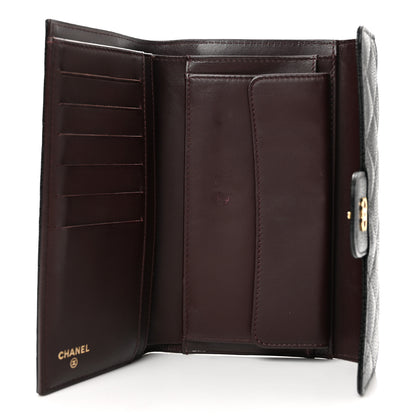 Chanel Caviar Quilted Long Flap Wallet Black 5 of 11