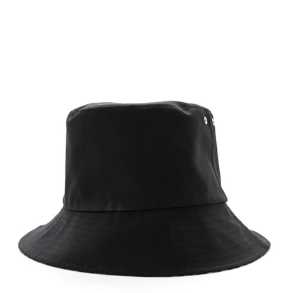 Christian Dior Polyester Cotton Oblique Reversible Teddy-D Brim Bucket Hat 56 Black 6 of 10