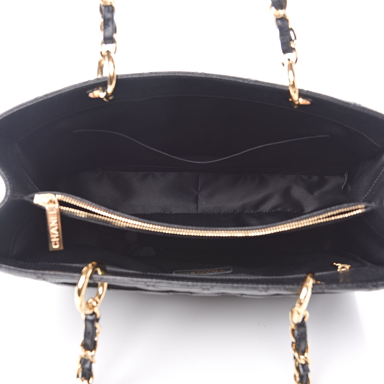 Chanel Caviar Quilted Grand Shopping Tote GST Black 5 of 9