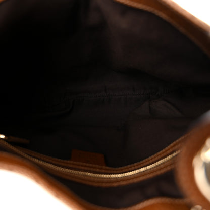 Gucci Monogram Piston Lock Jackie O Hobo Tan 5 of 10