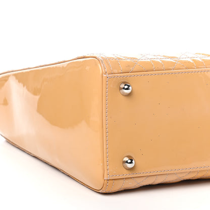 Christian Dior Patent Cannage Large Lady Dior Beige 9 of 12