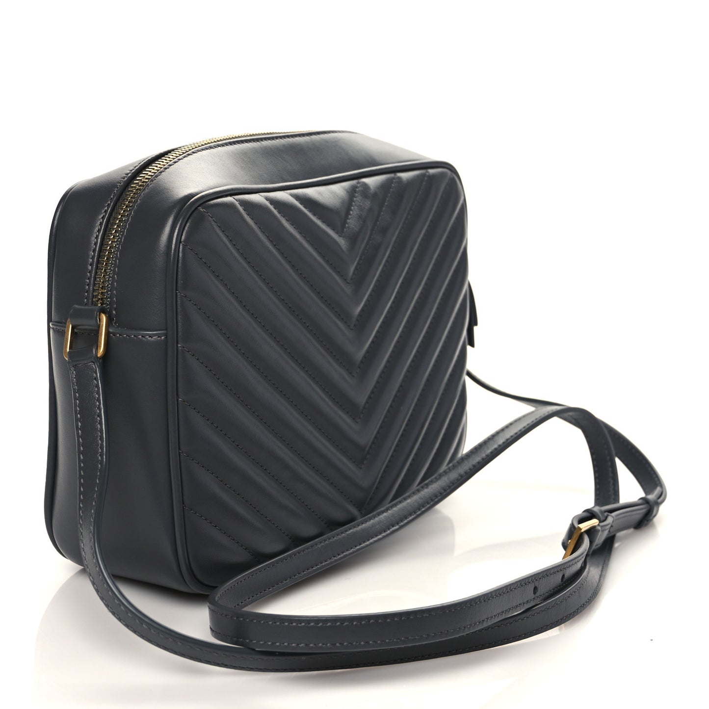 Calfskin Matelasse Monogram Lou Camera Bag Dark Smog