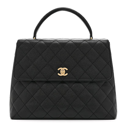 Chanel Caviar Quilted Jumbo Kelly Flap Black 1 of 11