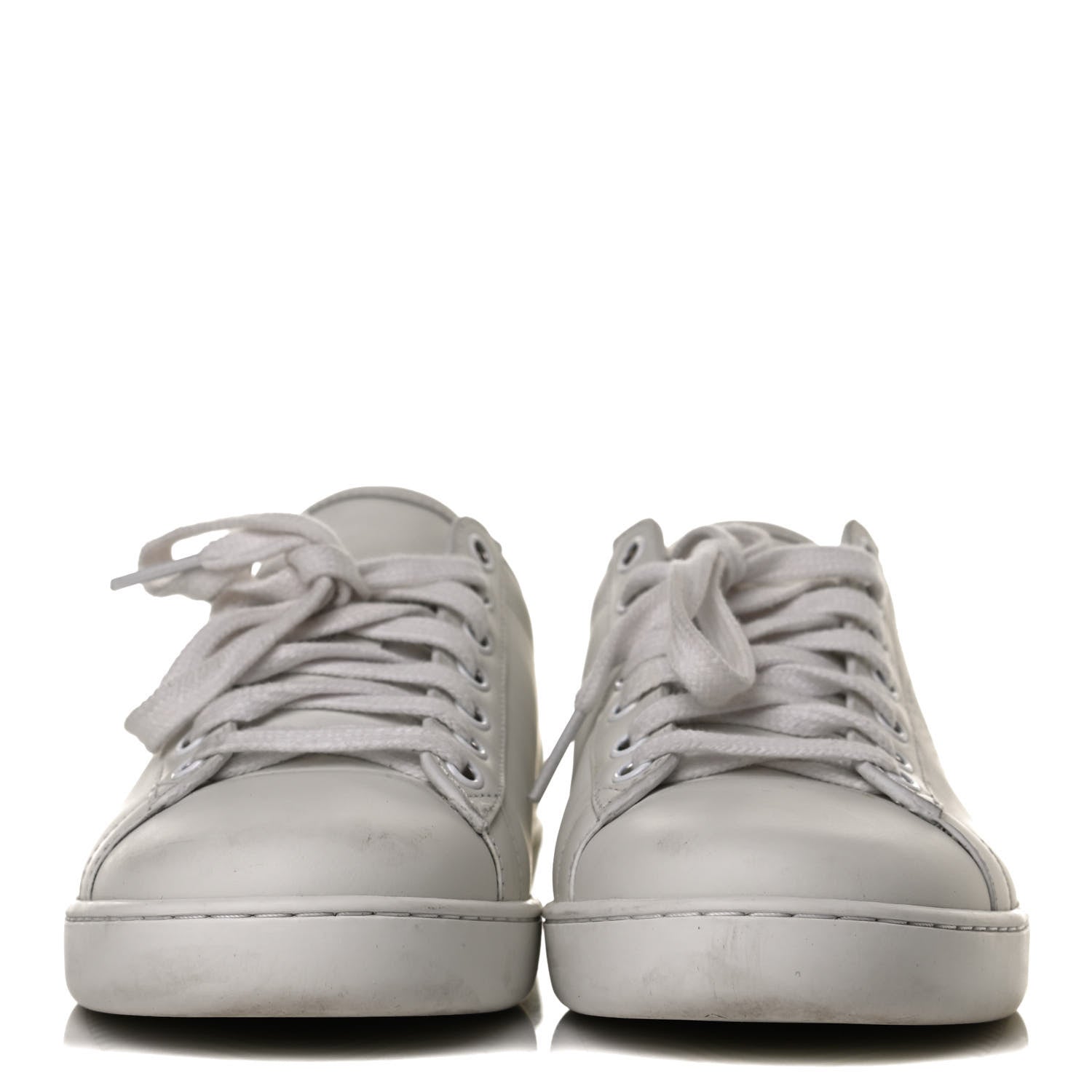 Gucci Calfskin Interlocking G Perforated Womens Ace Sneakers 39 White Grey Sky 2 of 13