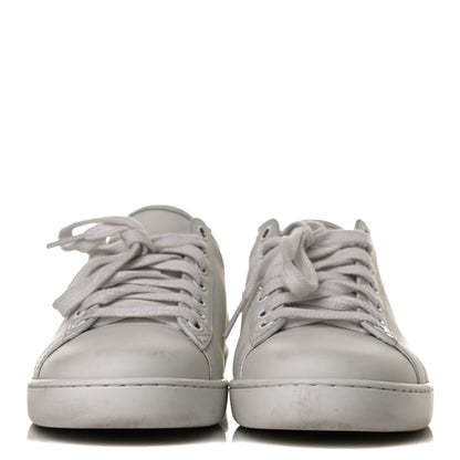 Gucci Calfskin Interlocking G Perforated Womens Ace Sneakers 39 White Grey Sky 2 of 13