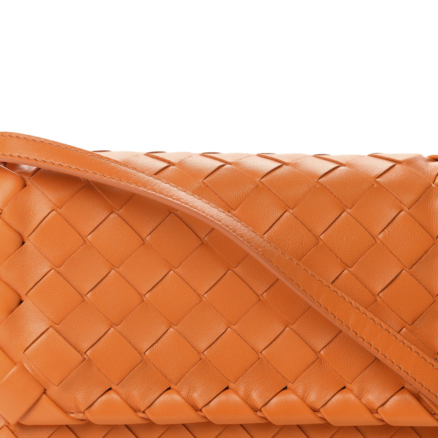 Bottega Veneta Nappa Intrecciato Mini Crossbody Orange 10 of 10