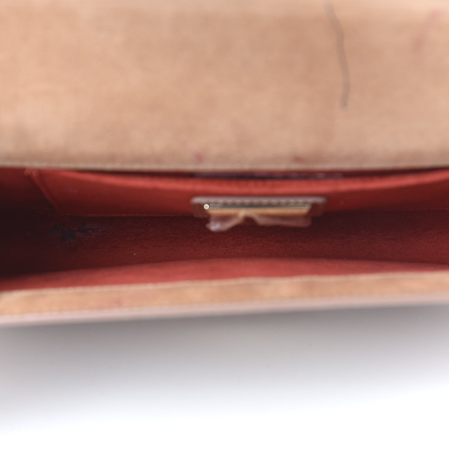 Christian Louboutin Patent Vero Dodat Clutch Nude 5 of 15