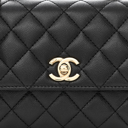 Chanel Caviar Quilted Mini Coco Handle Flap Black 8 of 11