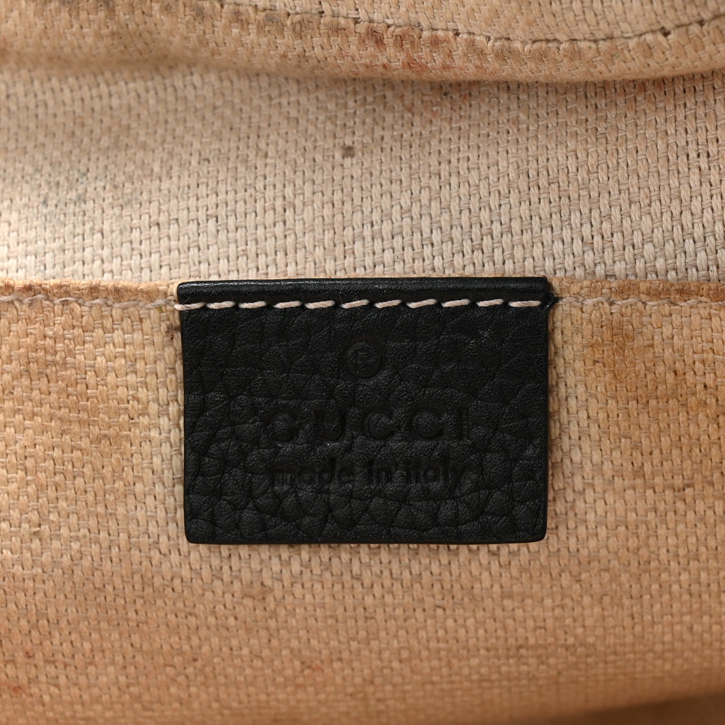 Pebbled Calfskin Small Soho Disco Bag Black