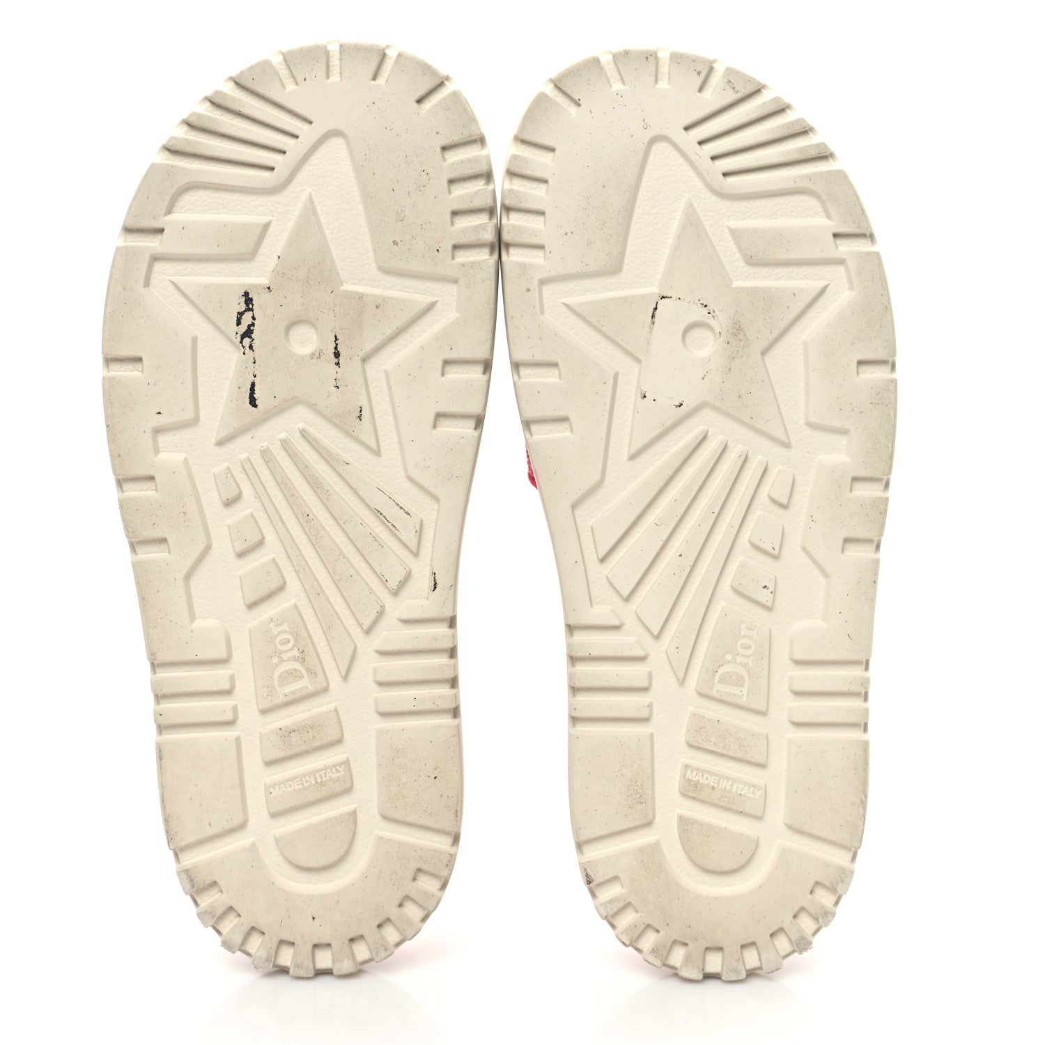 Christian Dior Canvas Toile de Jouy Embroidered Dway 10mm Slide Sandals 38.5 Off White Raspberry 5 of 9