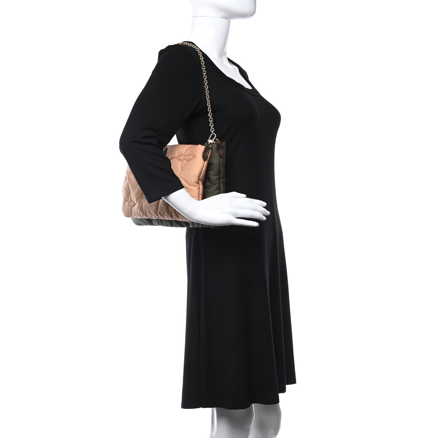 Louis Vuitton Econyl Monogram Pillow Maxi Multi Pochette Accessories Kaki Beige 2 of 11