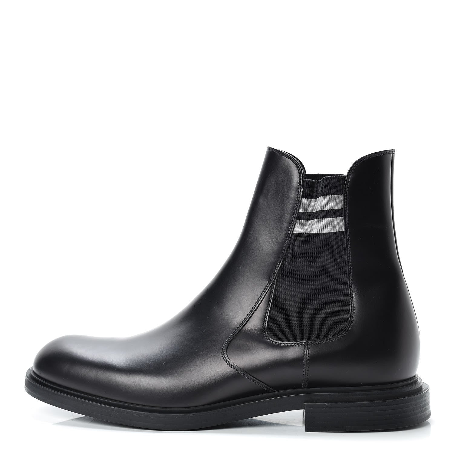 Fendi Calfskin Chelsea Boots 7 Black 1 of 7