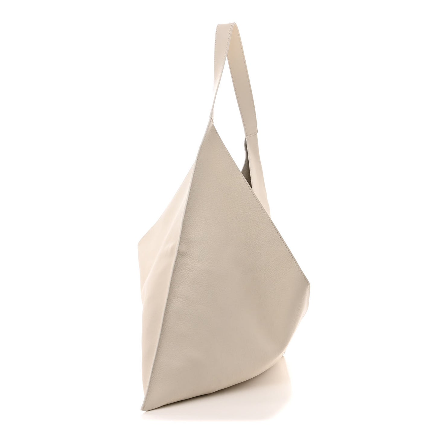 Pebbled Calfskin Sara Tote Off White