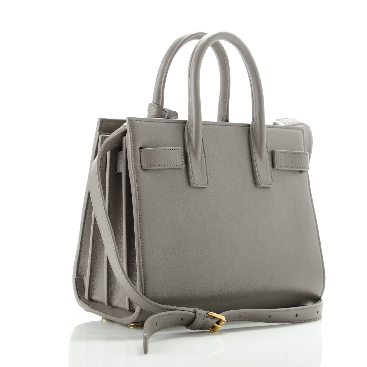 Saint Laurent Calfskin Nano Sac De Jour Fog 3 of 6